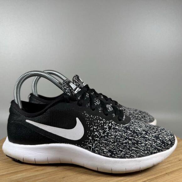 Nike Womens Flex Contact 908995-002 Black‎ Running Shoes Sneakers Size 6.5 - Picture 1 of 8